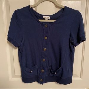 Urban Outfitters Blue Button Up Cardigan